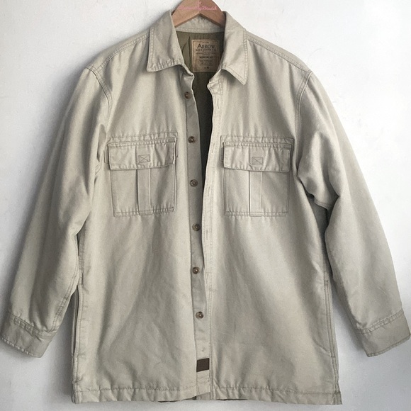 Vintage Arrow Blue Jean Button Down Work Coat Quilted Utility Jacket, Size M - Picture 2 of 11